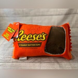Reese's Plush Pillow Reese's Peanut Butter Cup Food-Themed Kids Age 3+ 13x8